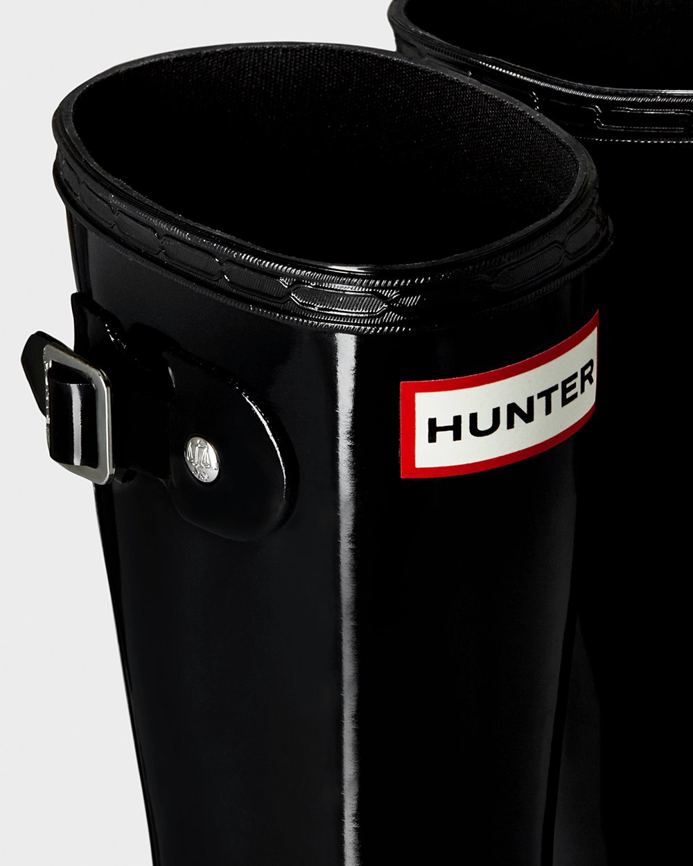 Kids Hunter Rain Boots Black - Original Big Gloss - 9230467-SX